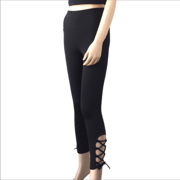 🌸New🌸 SMALL Mono b Black Ankle Leggings - Picture 6 of 6